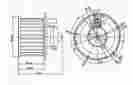 335-58003-000 Maxzone Auto Parts Depo Replacement Blower Motor For Chevy Astro W O Rear Ac Gm3126114 19179474