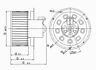 2400-256231 700065 Tyc Hvac Blower Motor Front 762405240510