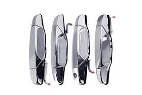 Aa Ignition 15915660aa Door Handle Exterior Chrome Set Of 4 2007-2014 Silverado Tahoe Compatible Chevy