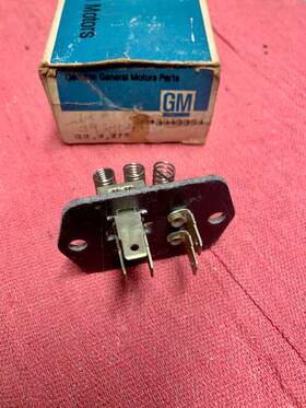 3840864 Genuine Gm 1963 Chevrolet Impala Bel Air Biscayne A/c Blower Motor Resister Nos