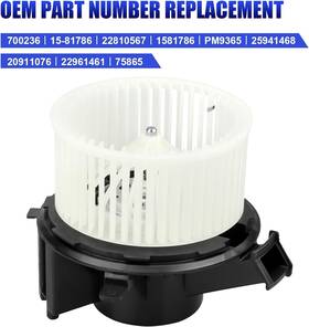 156360 Lcwrgs Hvac Blower Motor With Fan Fits For 2007 2008 2009 2010 2011 Chevy Silverado 150