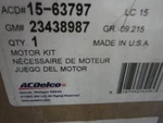 Acdelco Blower Motor 15-63797. Fixed Price $35.00.