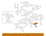 Gm Oem 06-09 Equinox Evaporator Heater Components-air Baffle 25792069. Fixed Price $45.64.