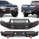 Offroad Front Rear Bumper W/sensor Holes For 2007-2013 Chevy Silverado 1500. Fixed Price $397.12.