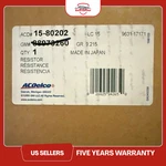 15-80202 Delco Blower Motor Resistor For Chevy Pontiac Vibe Chevrolet Prizm. Fixed Price $37.96.