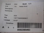 Blower Motor Fits 05-19 Corvette 108294. Fixed Price $53.60.