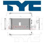 Tyc Ac Condenser For 2014-2015 Bmw 328D Xdrive Air Conditioning Heating Ll. Fixed Price $107.78.