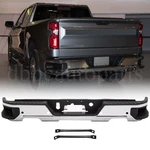 Chrome Rear Bumper W/dual W/sensor For 2019-2024 Chevy Silverado Gmc Sierra 1500. Fixed Price $258.99.