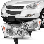 For 2009 2010 2011 2012 Chevy Traverse Ls Lt Chrome Headlights Left & Right W/ B. Fixed Price $168.99.